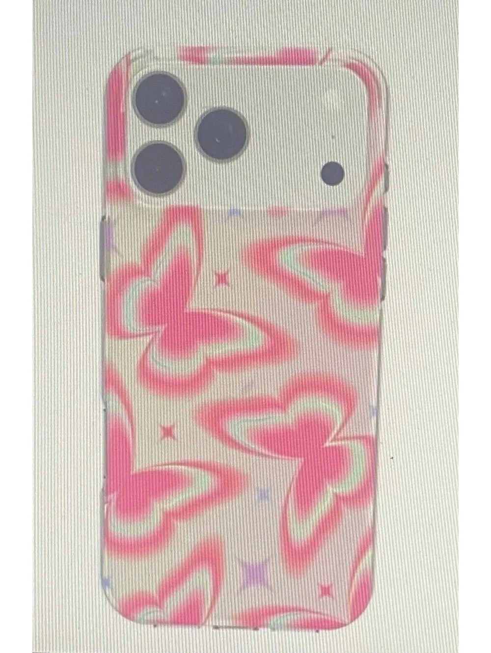 Onn Case for iPhone 17 Pro Max Retro Butterfly